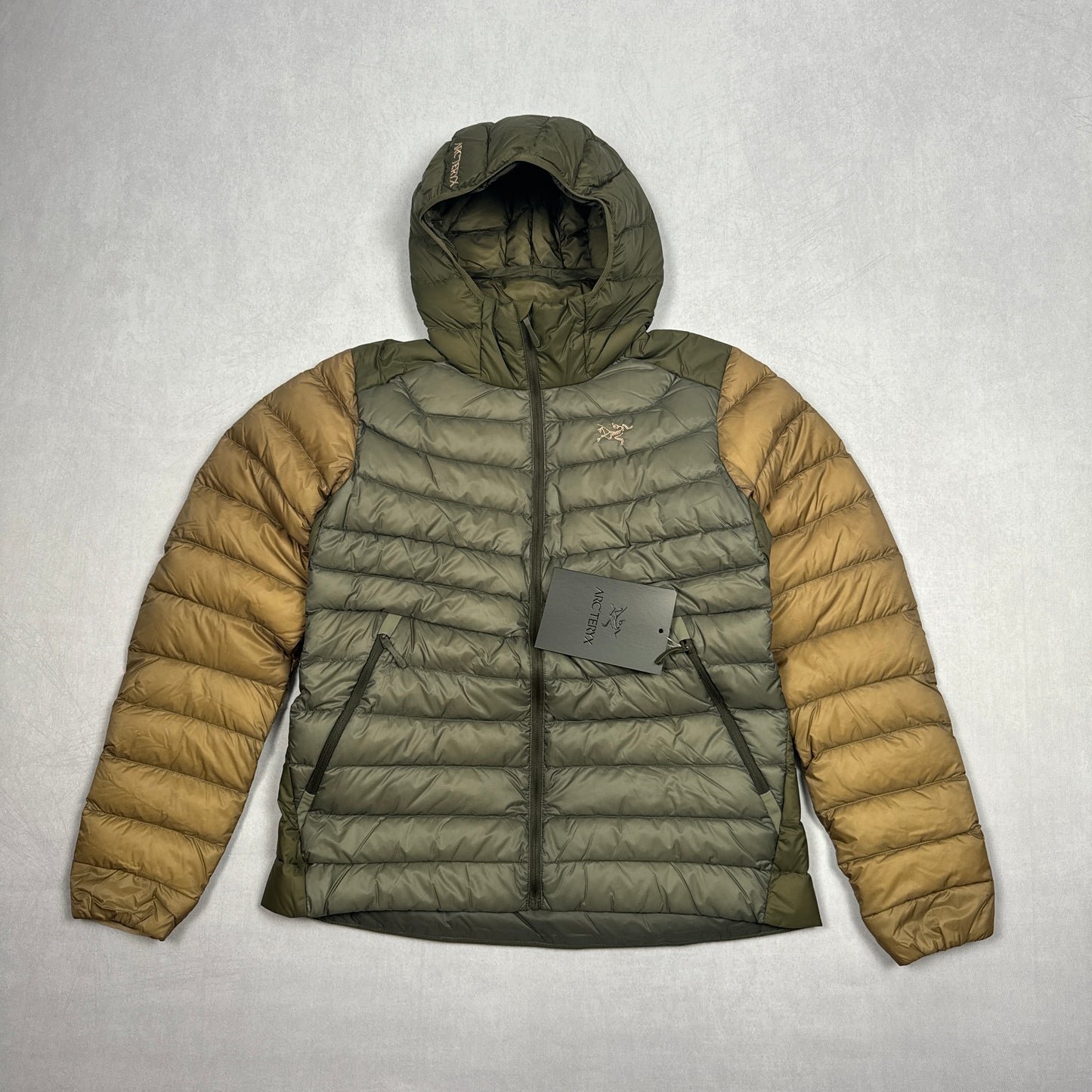 Cerium Hooded Down Jacket (Tatsu/Canvas/Forage)