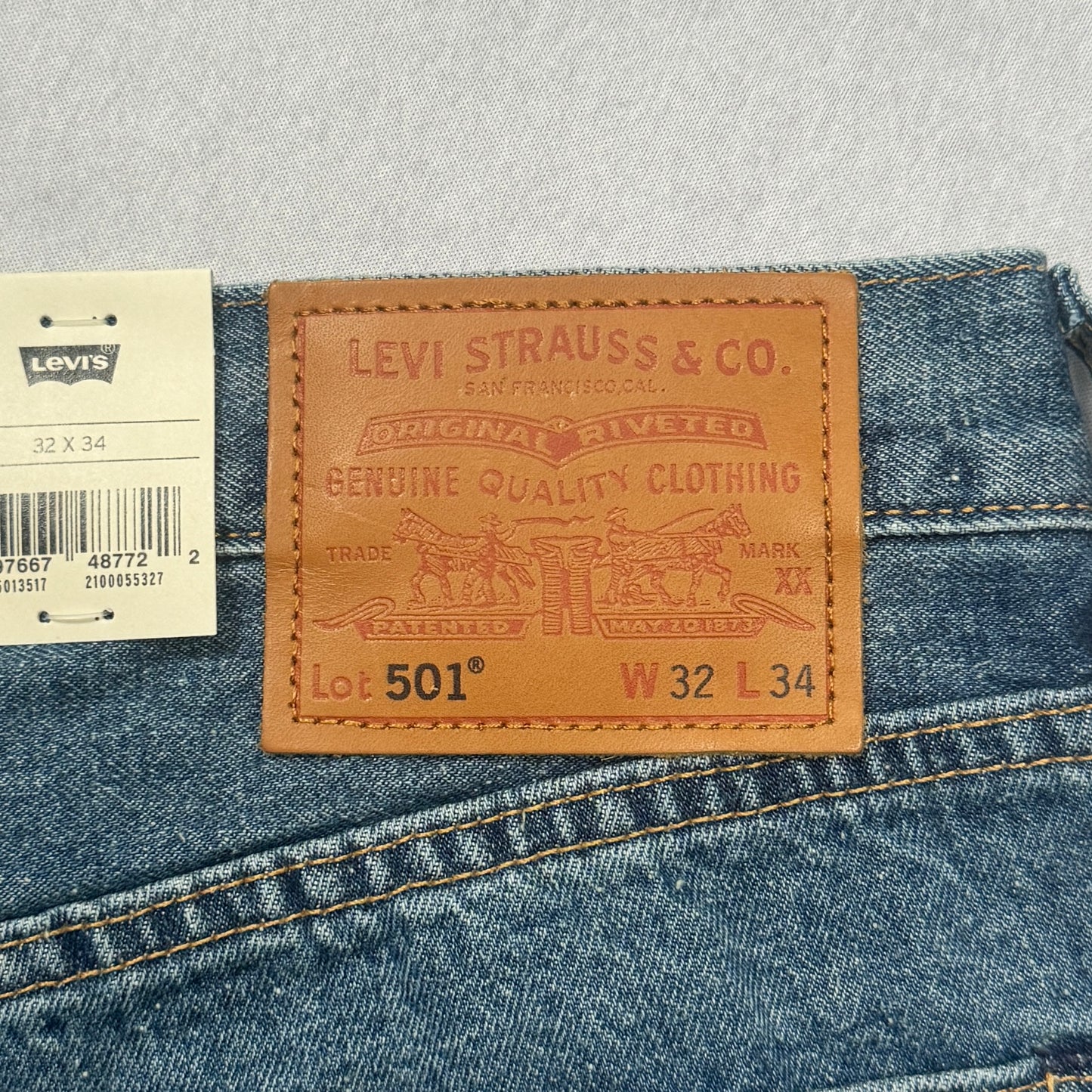 2022 Premium Redline Selvedge 501 Jeans (Blue)