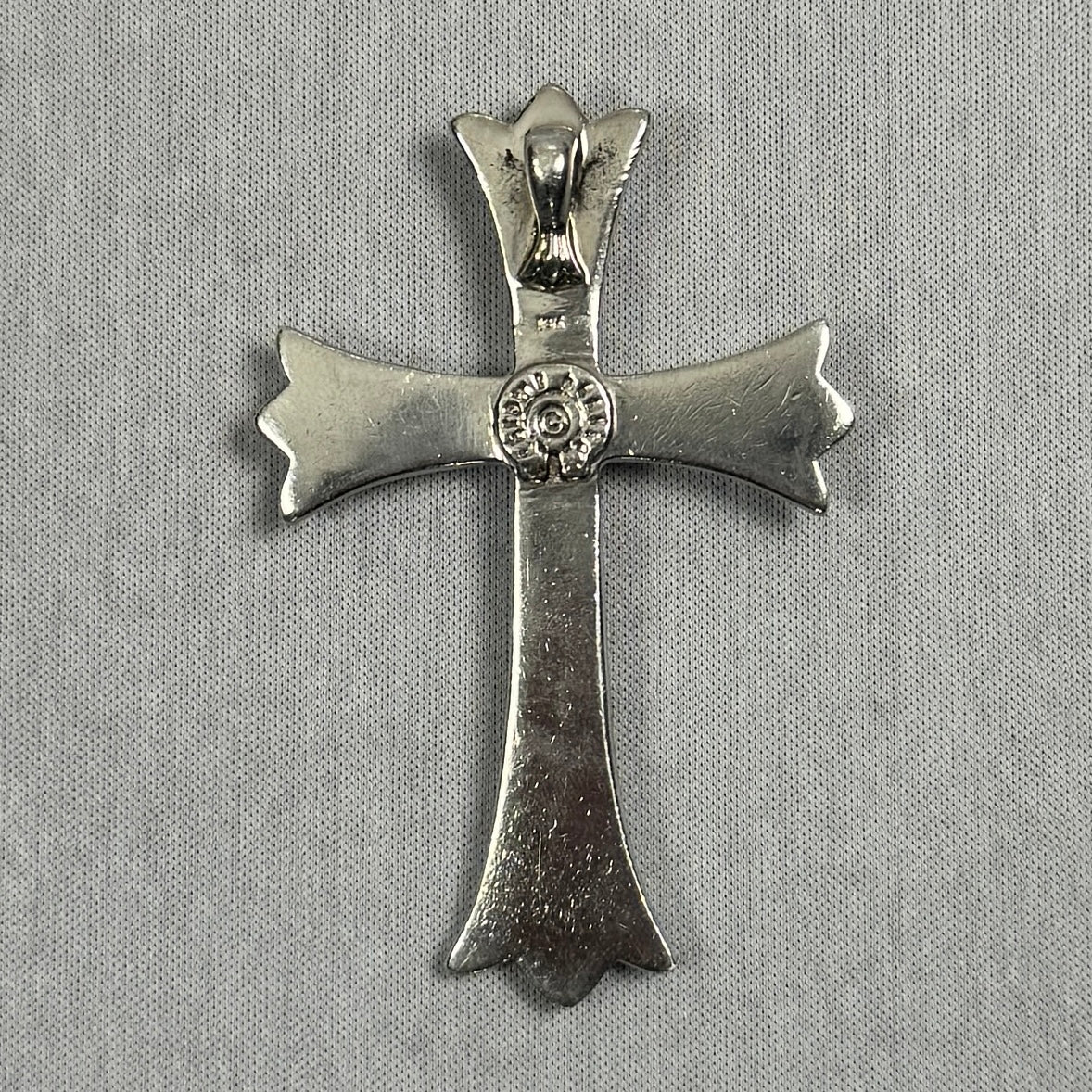 Big Cross 18K White Gold Pendant