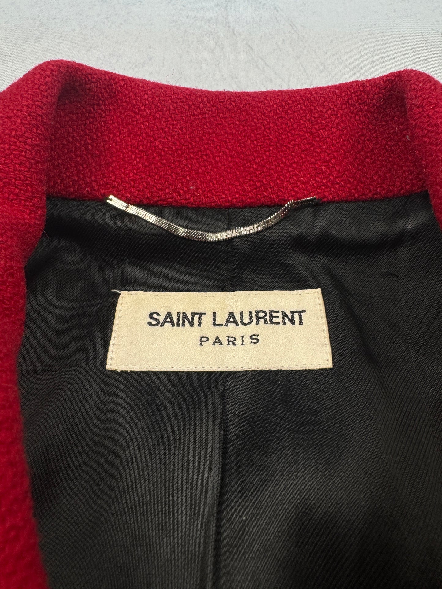 FW14 Cheetah Pony-Hair & Virgin Wool Teddy Jacket (Red)