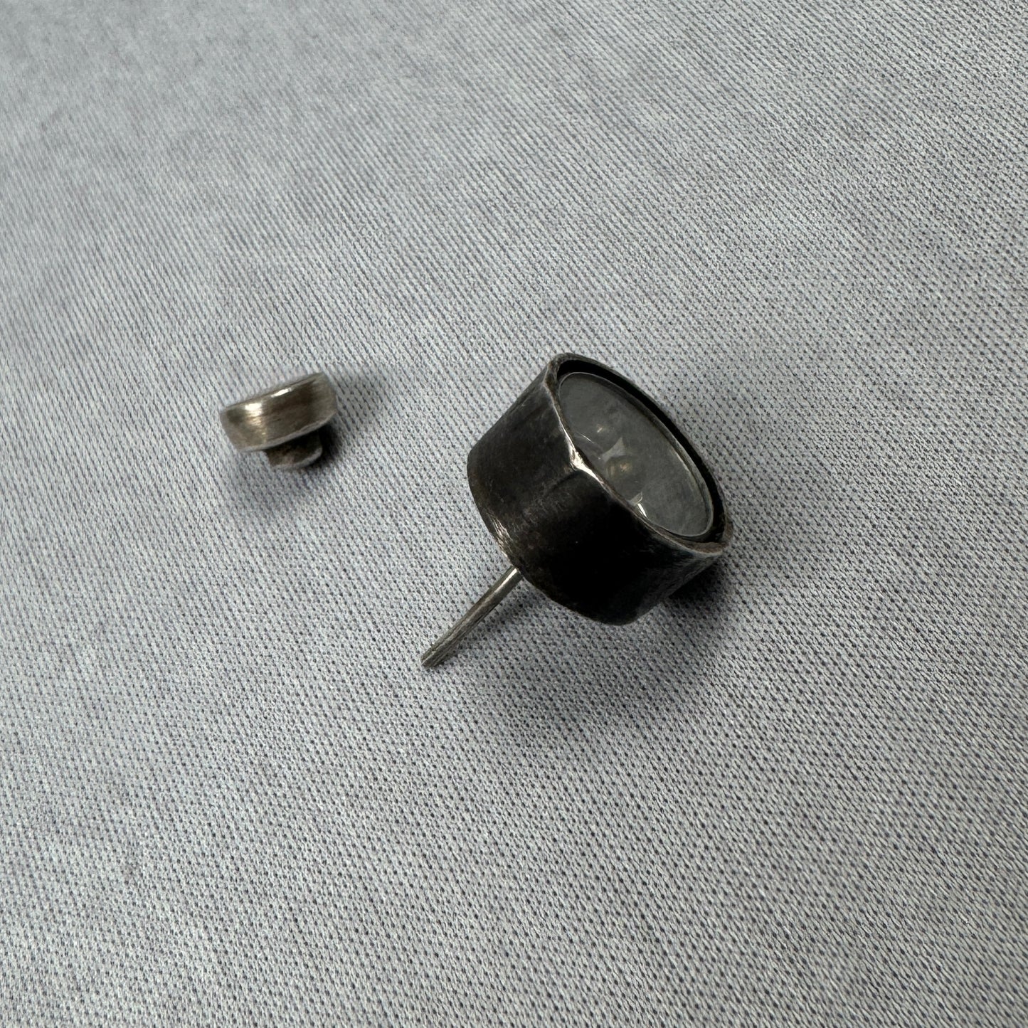 Compass Silver Earring