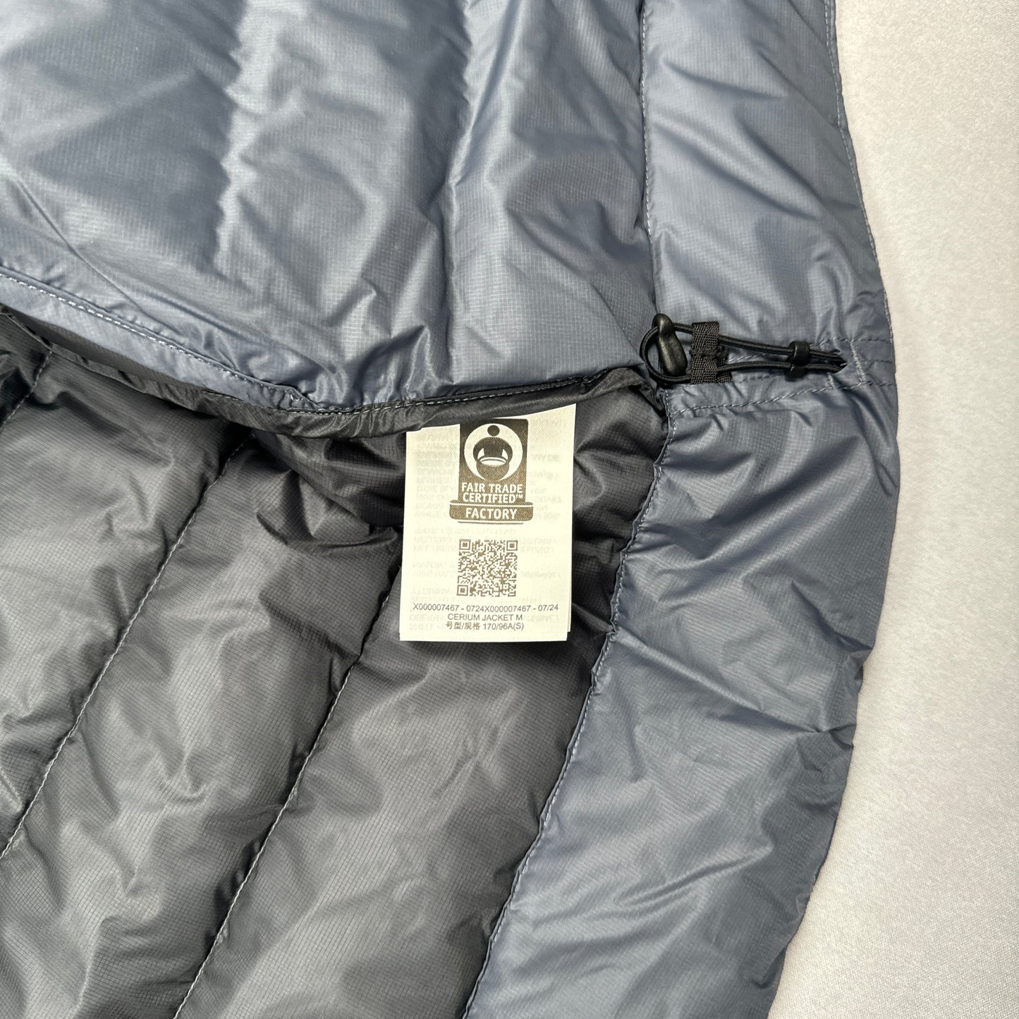 Cerium Hoodless Down Jacket (Stratus)