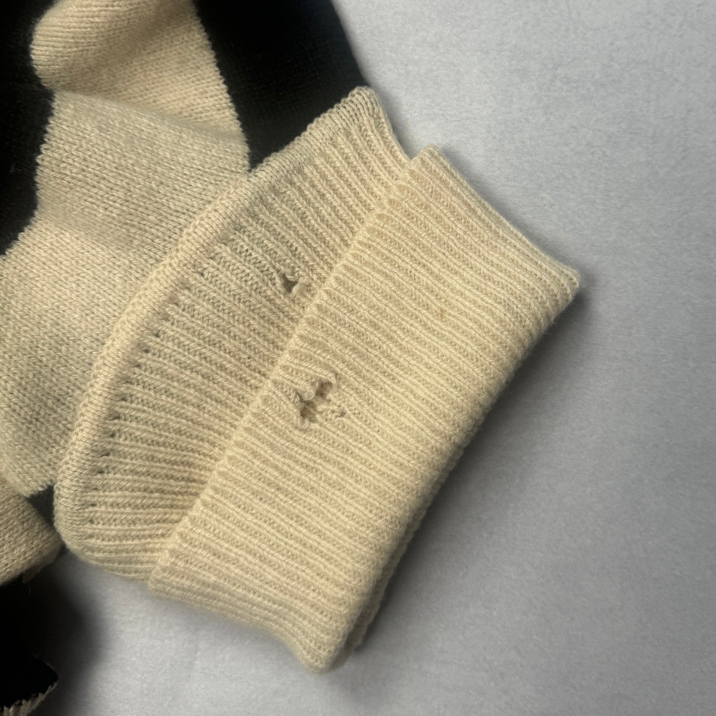 FW01 “Riot! Riot! Riot!” Striped Wool Turtleneck Sweater (50)