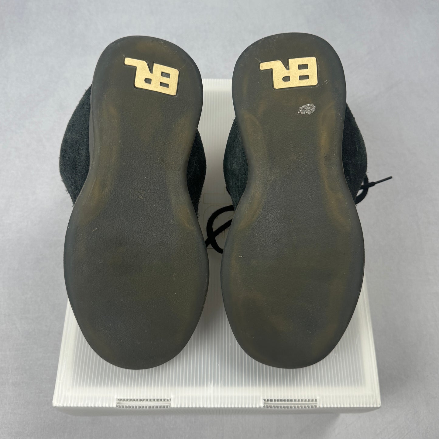Suede Vamp Skate Sneakers (Black)