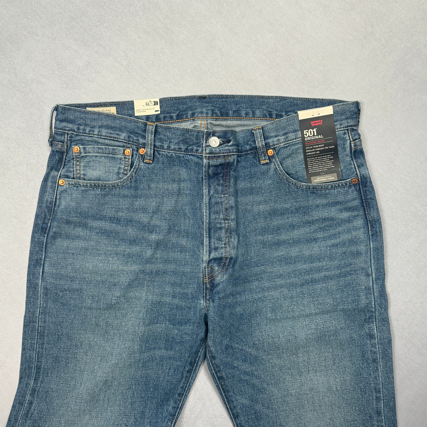 2022 Premium Redline Selvedge 501 Jeans (Blue)