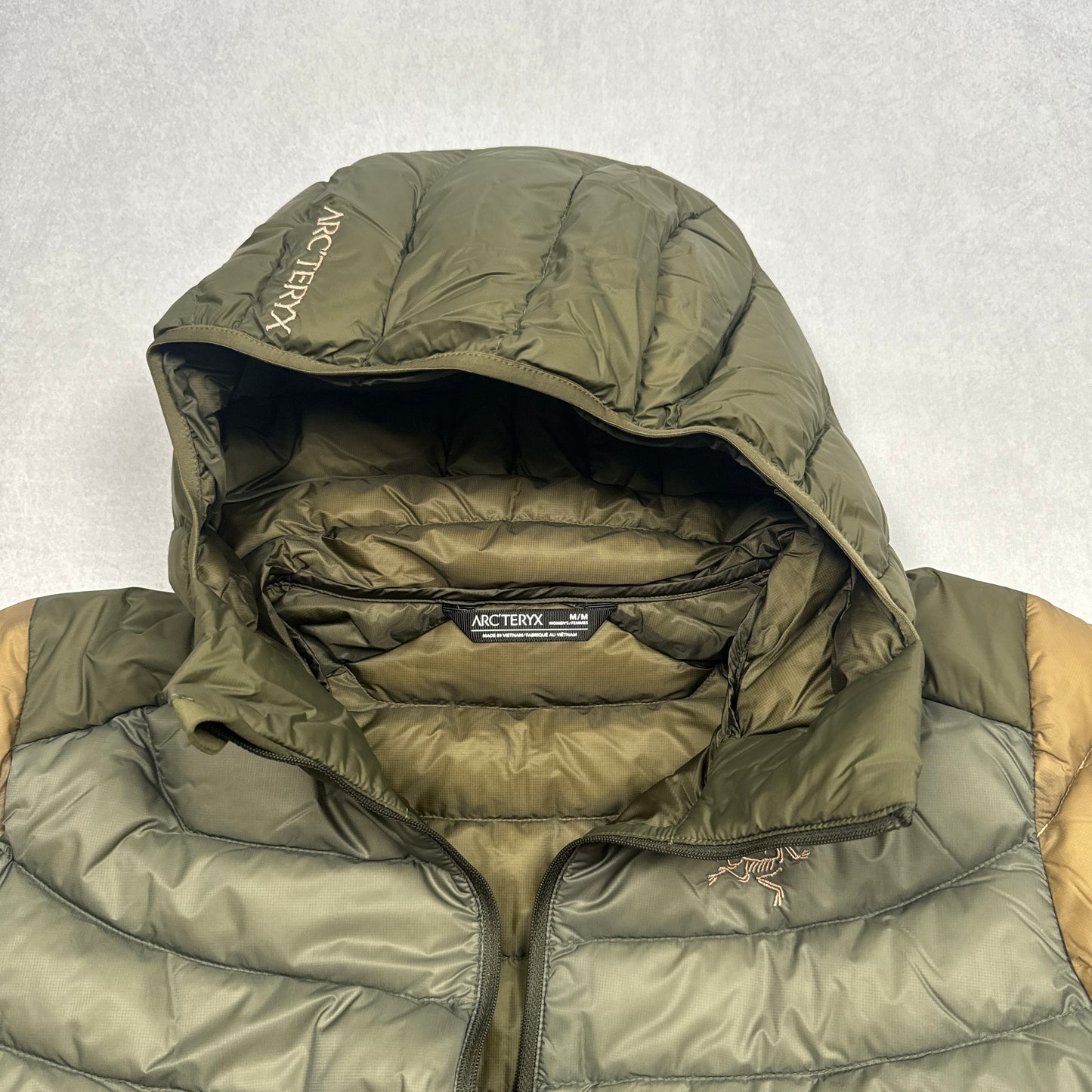 Cerium Hooded Down Jacket (Tatsu/Canvas/Forage)