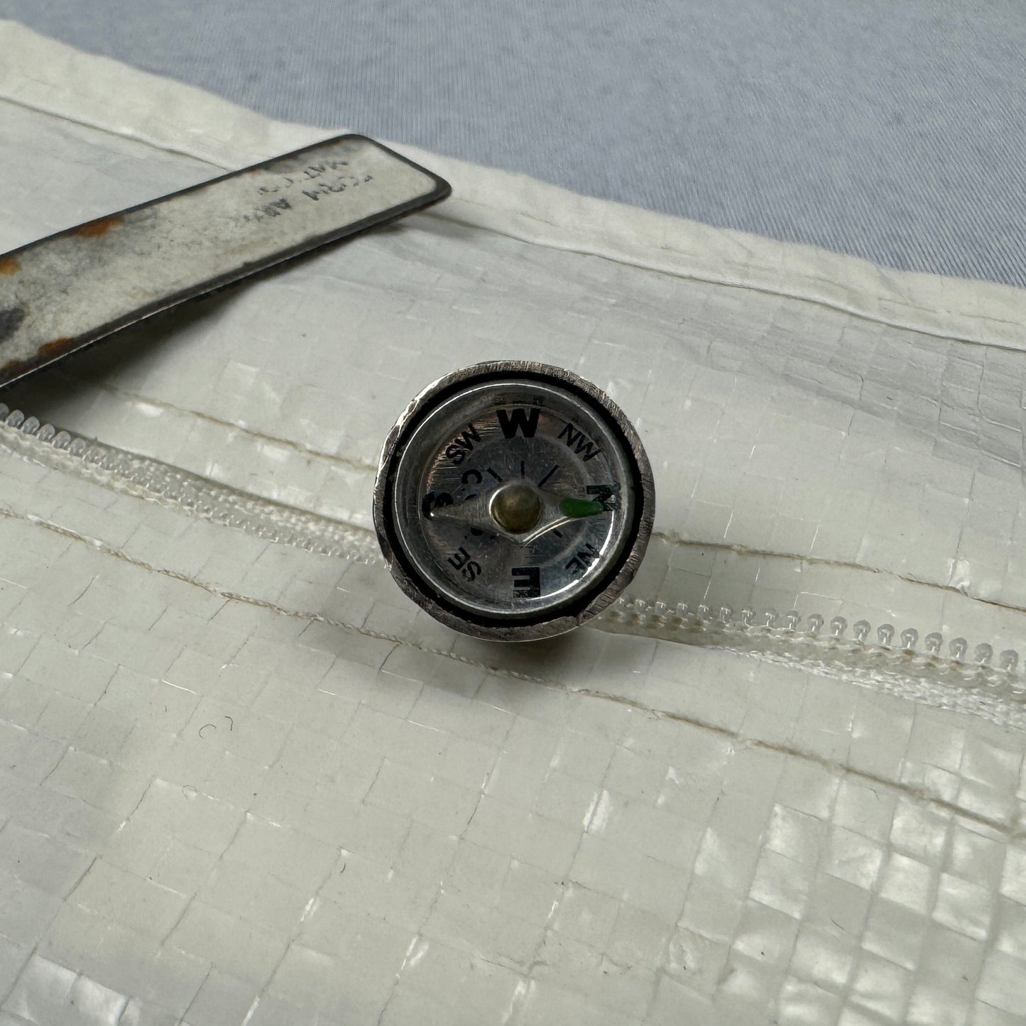 Compass Silver Earring