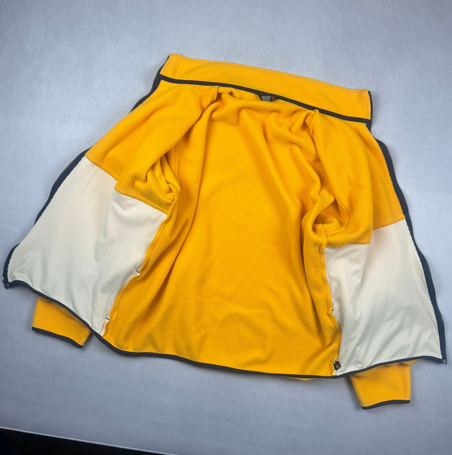 Vintage Polartec Full-Zip Fleece Jacket (Yellow/Navy, 2000–2002)