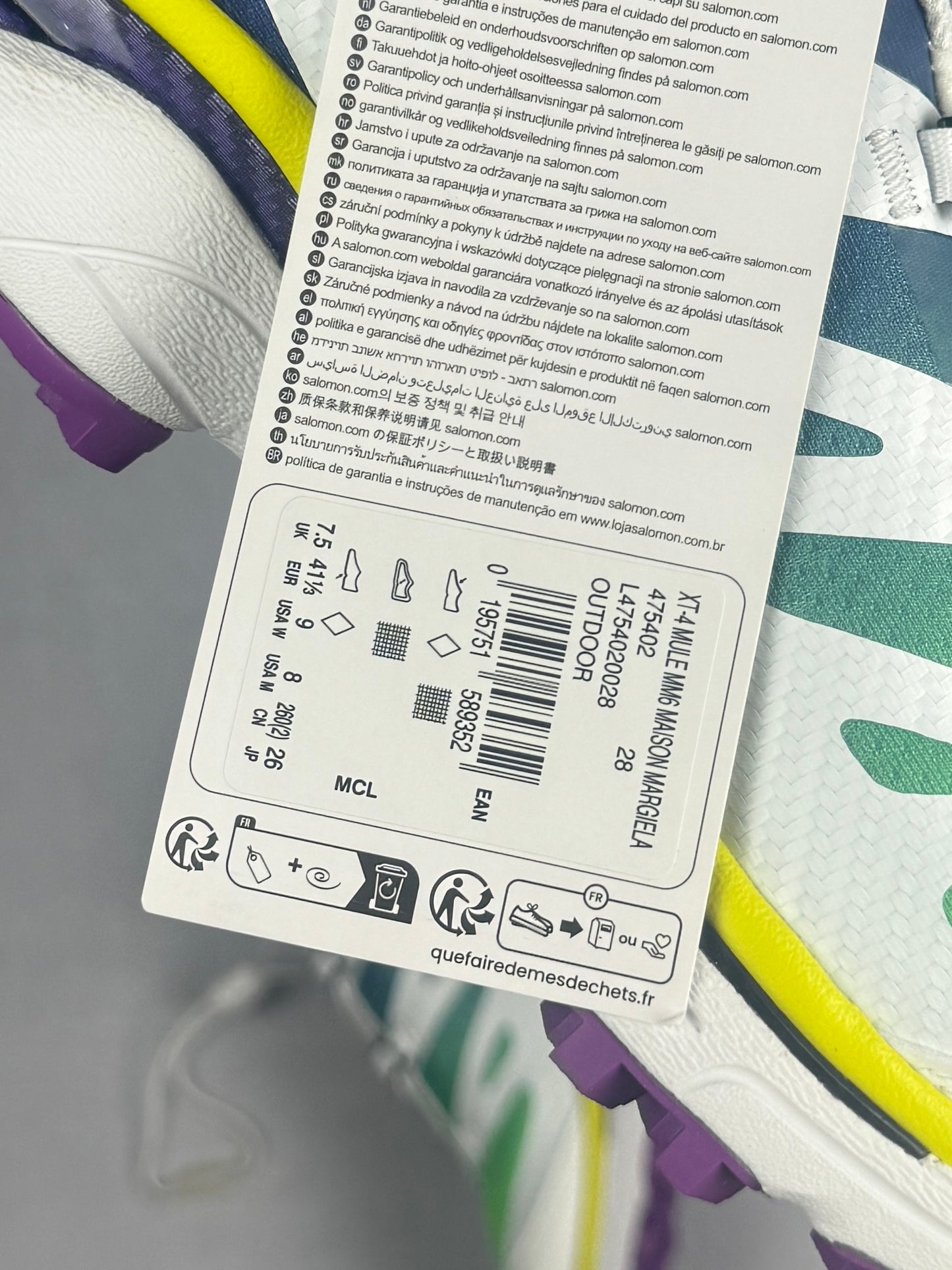 MM6 XT-4 Mules (Spectrum Blue/White/Spring Bouquet)