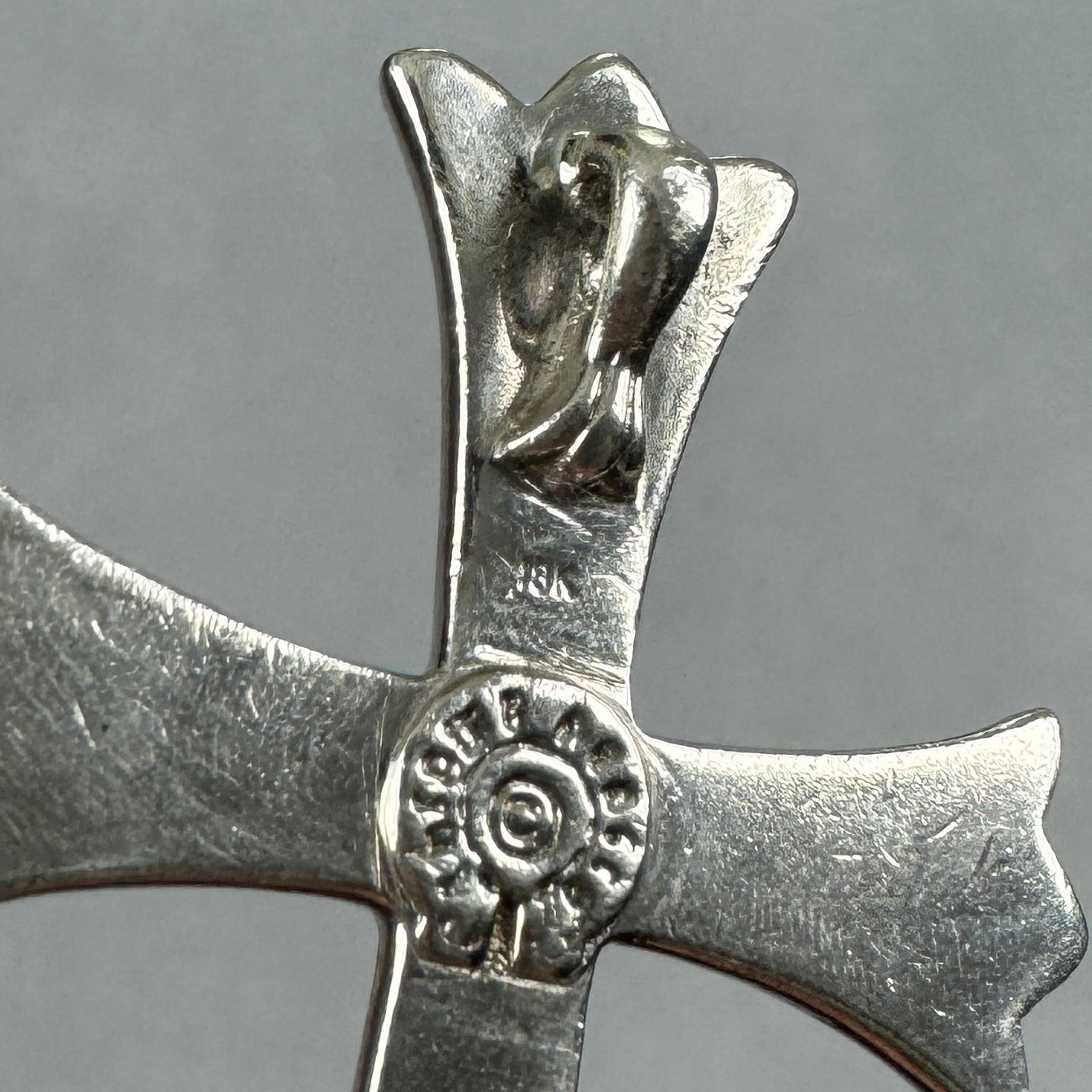 Big Cross 18K White Gold Pendant