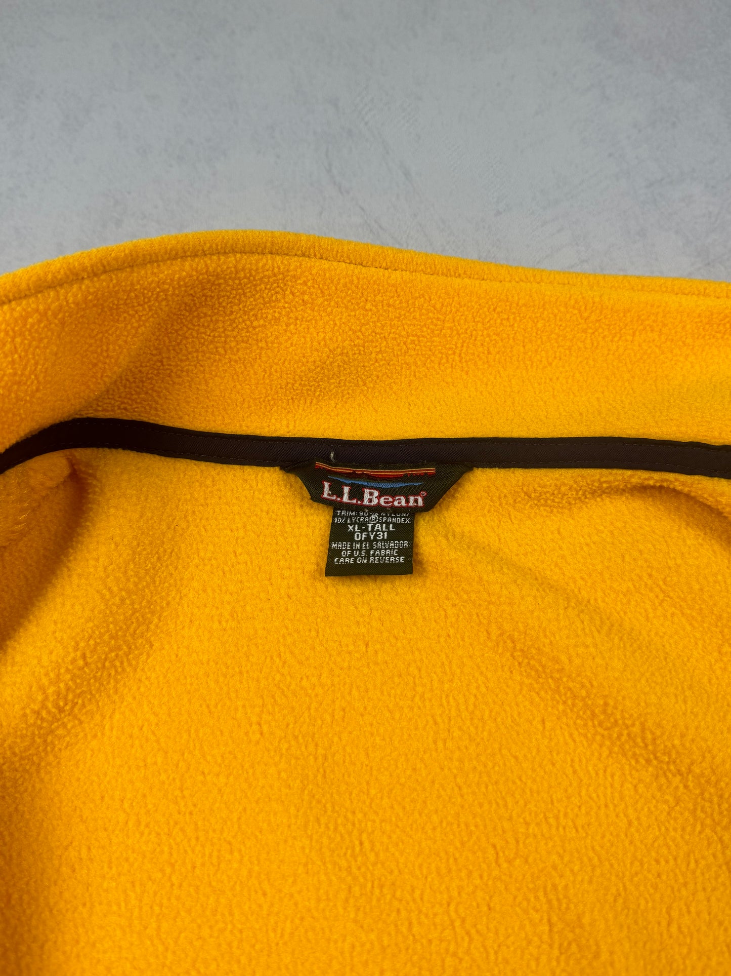 Vintage Polartec Full-Zip Fleece Jacket (Yellow/Navy, 2000–2002)