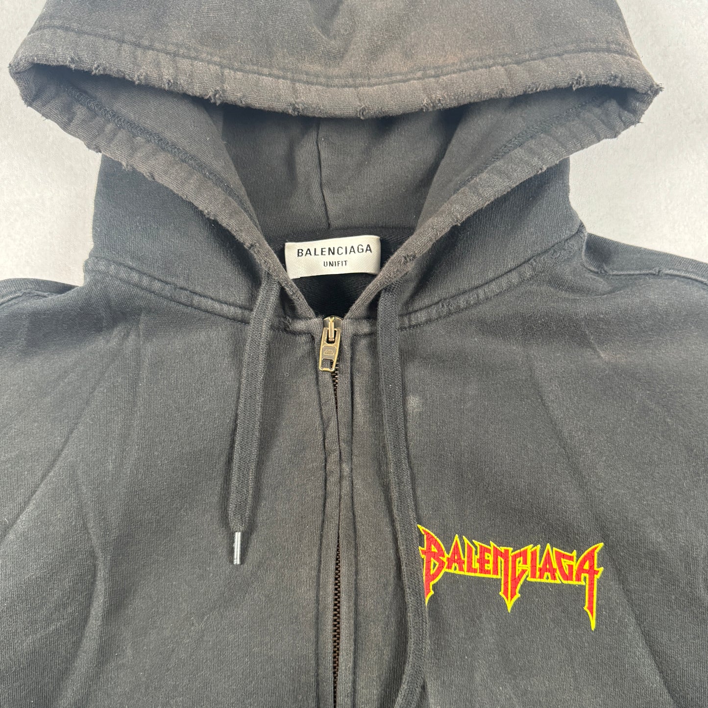 Metal Zip-Up Hoodie