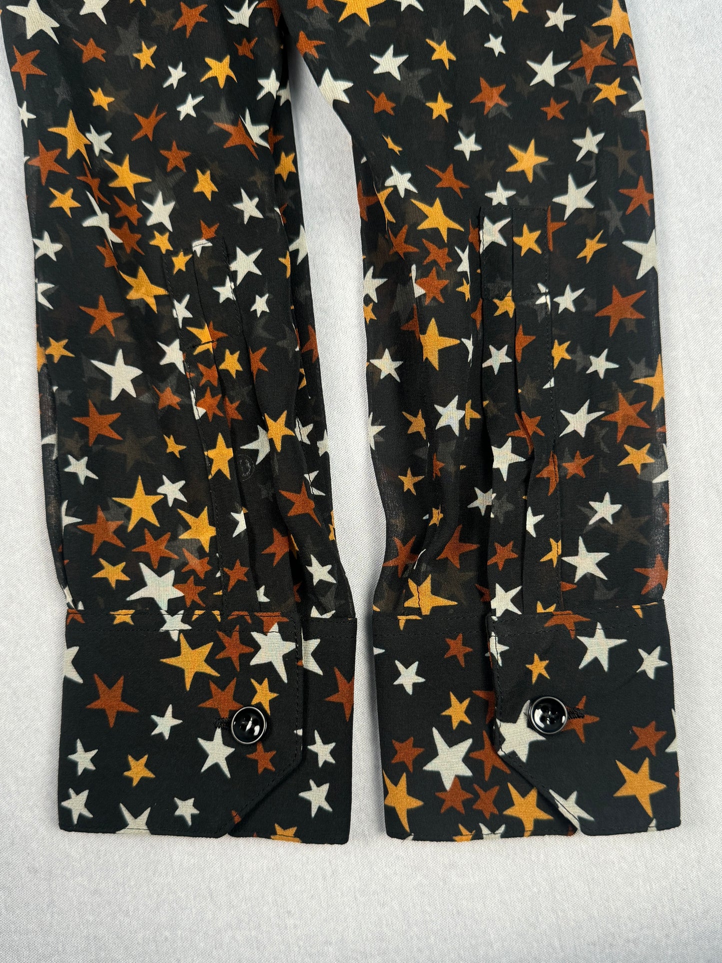 Sample Sheer Star Button-Up Shirt