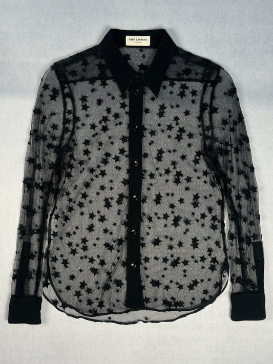 Sample Lace Star Button-Up Shirt