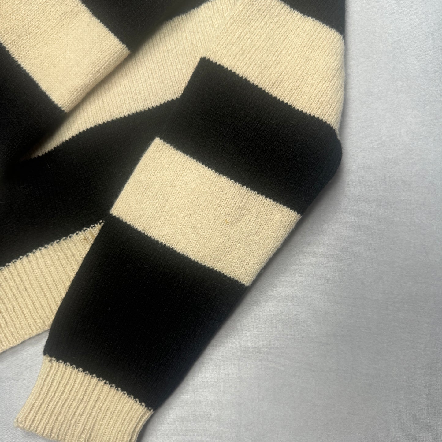 FW01 “Riot! Riot! Riot!” Striped Wool Turtleneck Sweater (50)