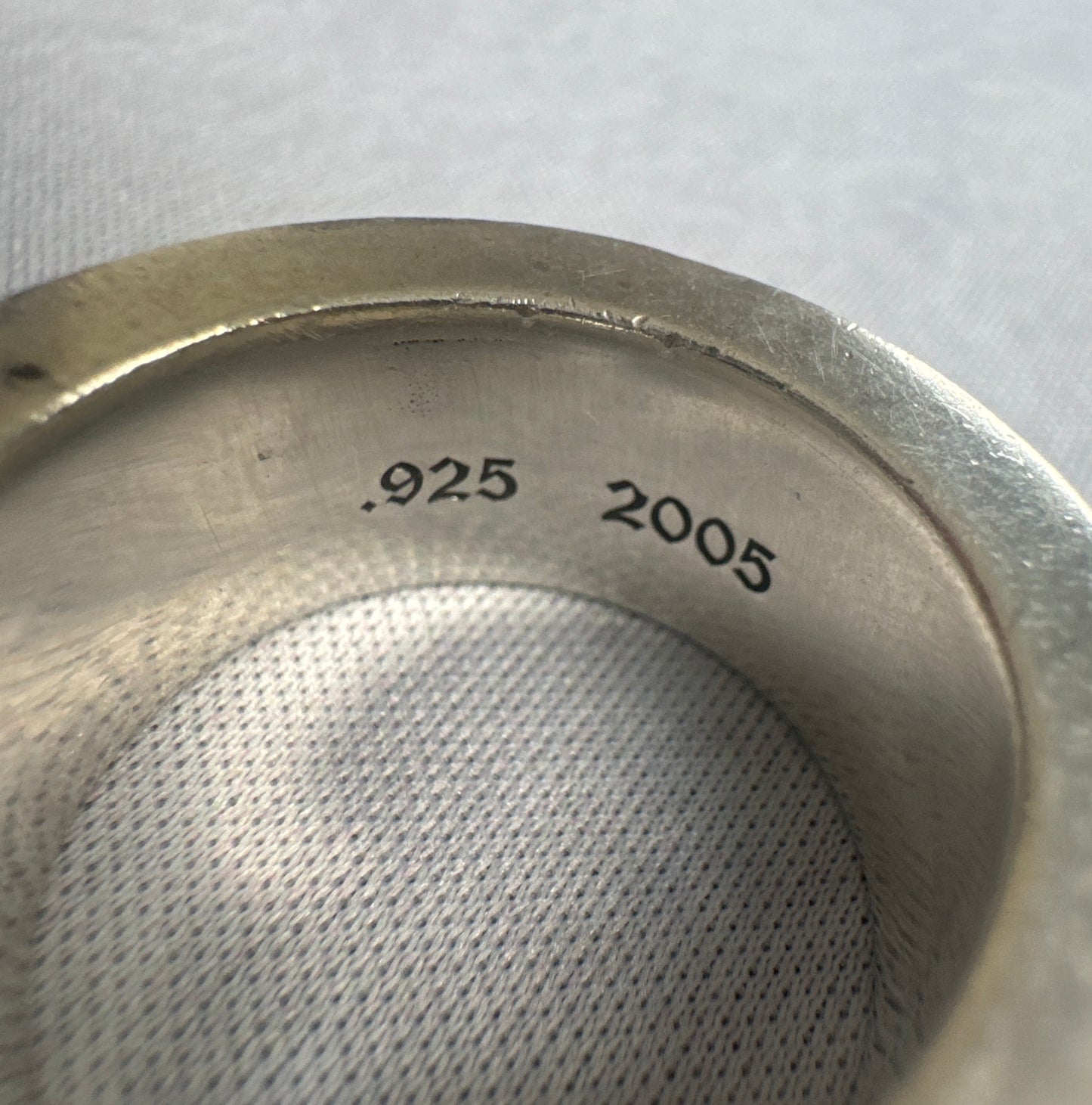 Sterling Silver F YOU Plus Cross Spinner Ring