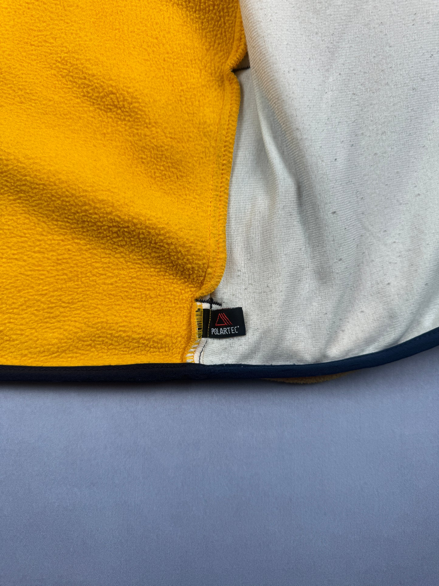 Vintage Polartec Full-Zip Fleece Jacket (Yellow/Navy, 2000–2002)