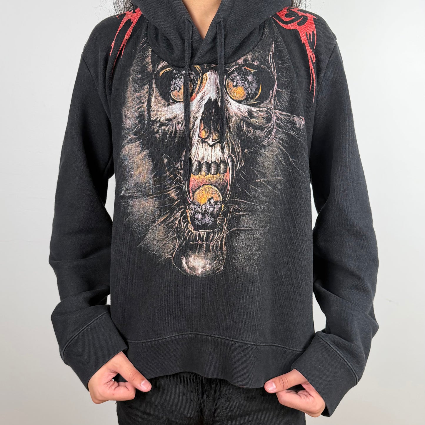 FW18 Misplaced Skull Oversized Hoodie