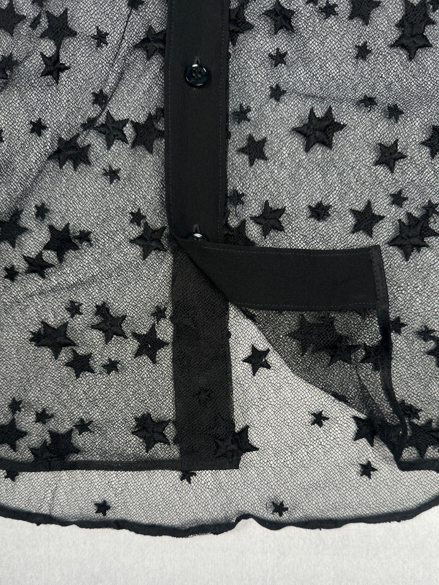 Sample Lace Star Button-Up Shirt