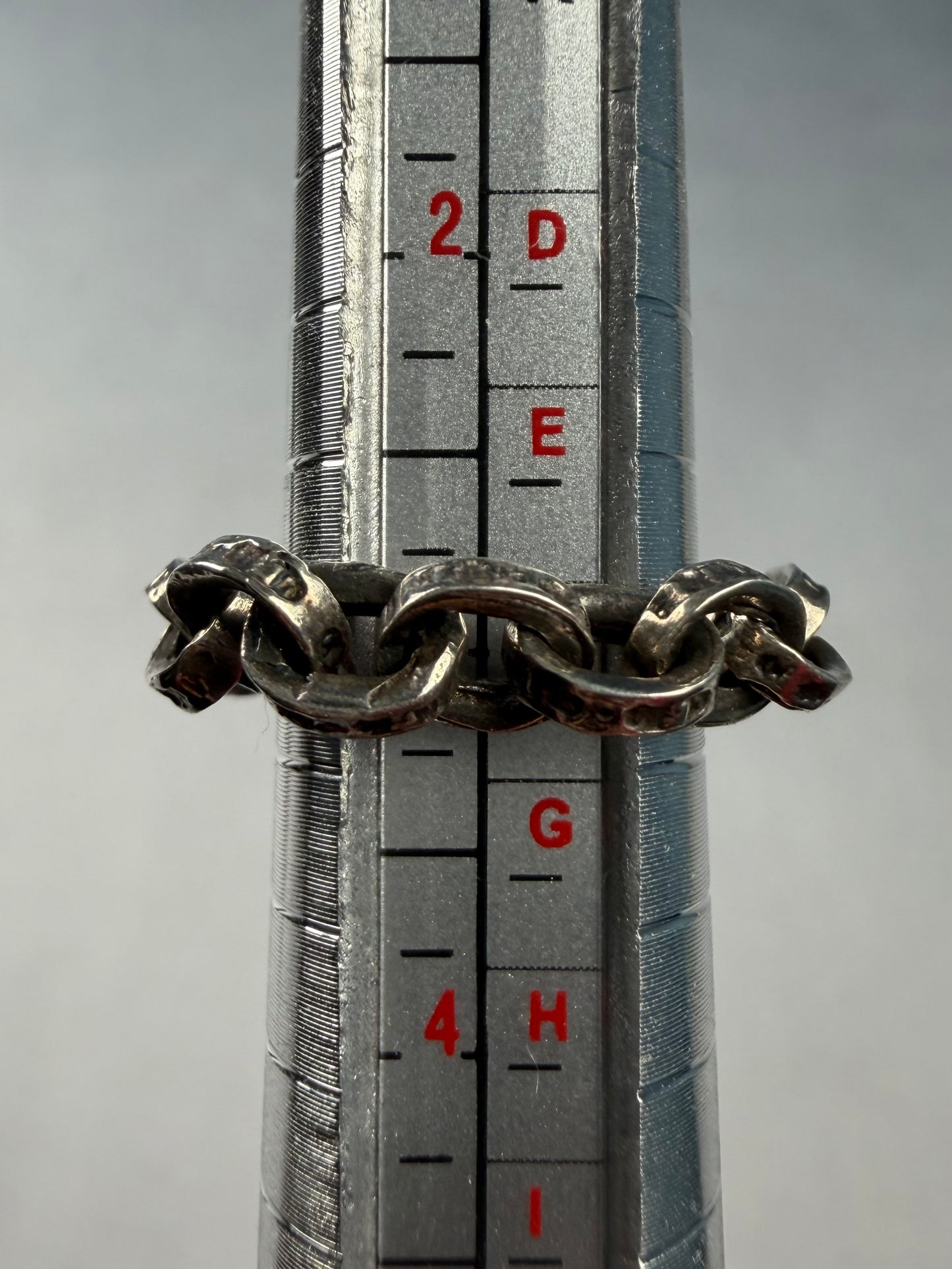 Silver E-Link Ring