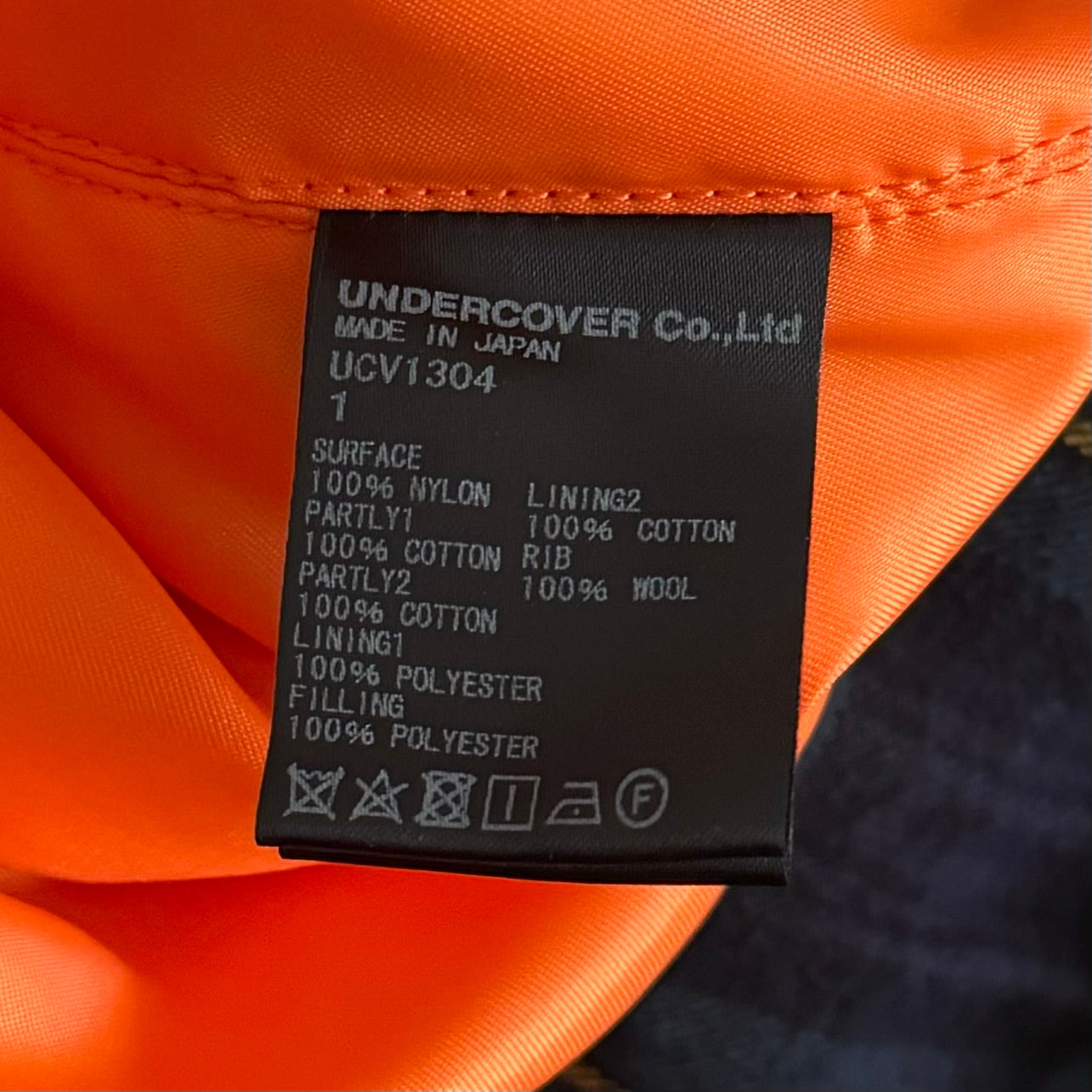 FW18 “Order–Disorder” Layered Hybrid Bomber Jacket (M-L)