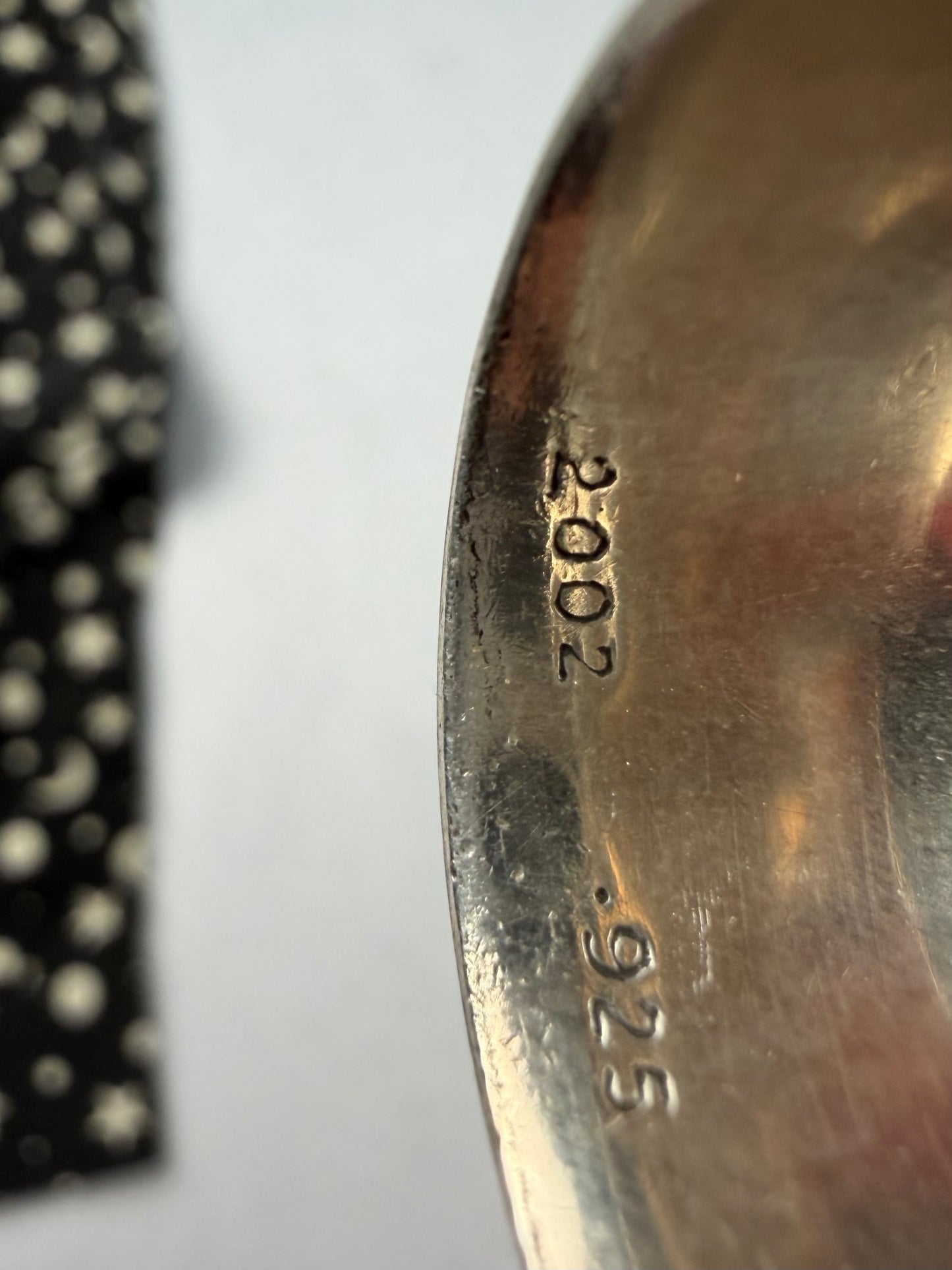 Silver Oval Cross Ring
