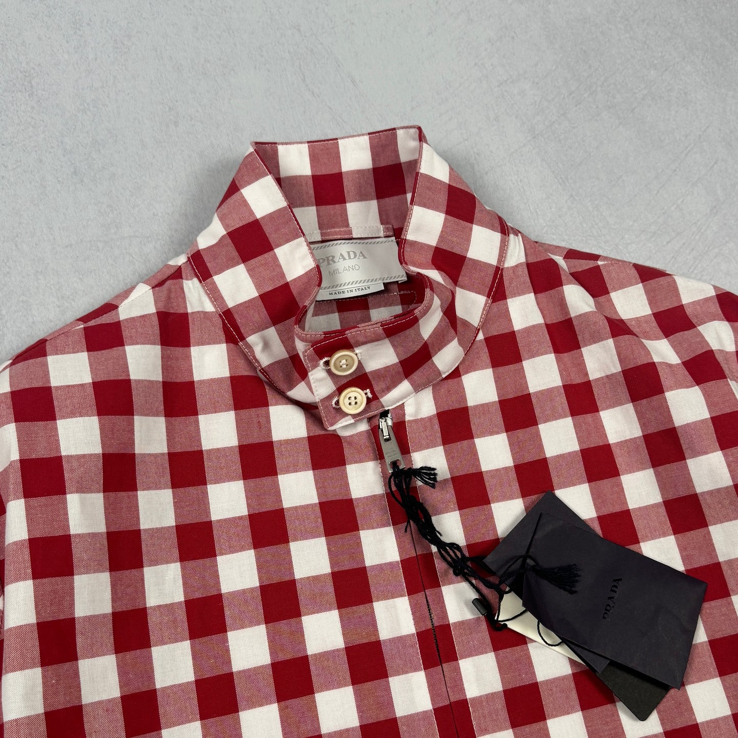 SS23 Gingham Zip Overshirt