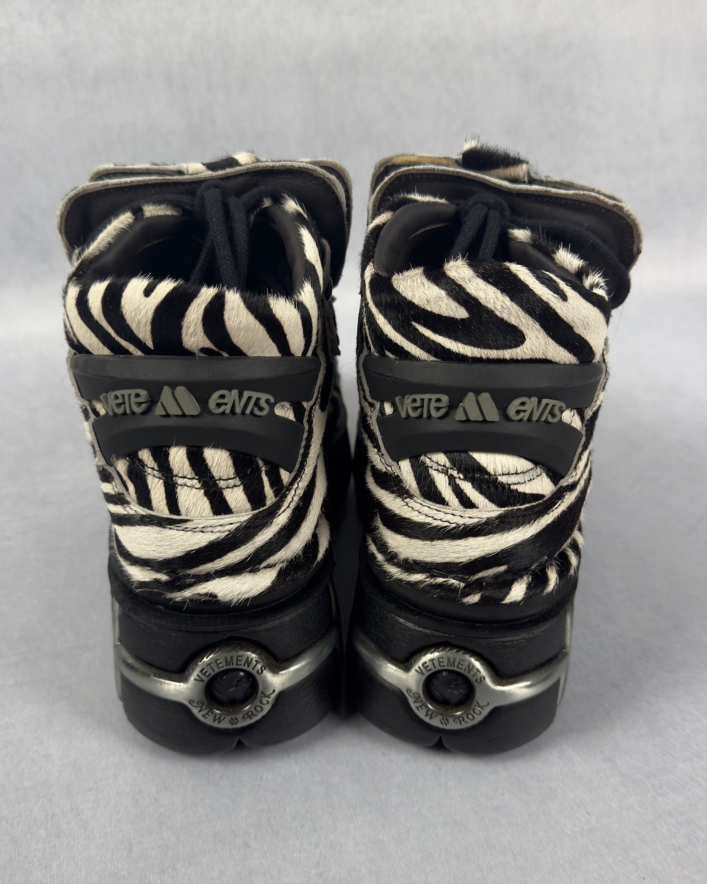 SS23 New Rock Zebra Calf Hair M-106 Boots