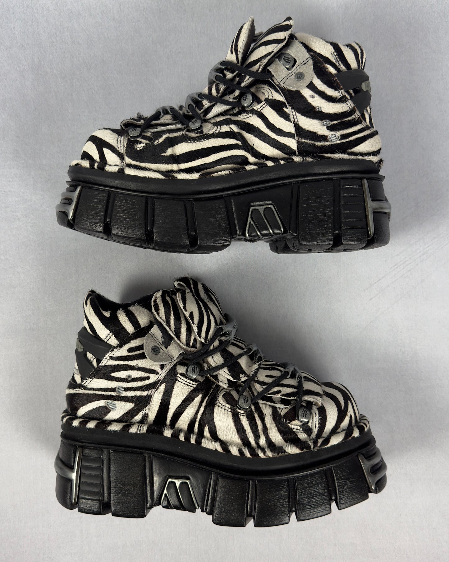 SS23 New Rock Zebra Calf Hair M-106 Boots