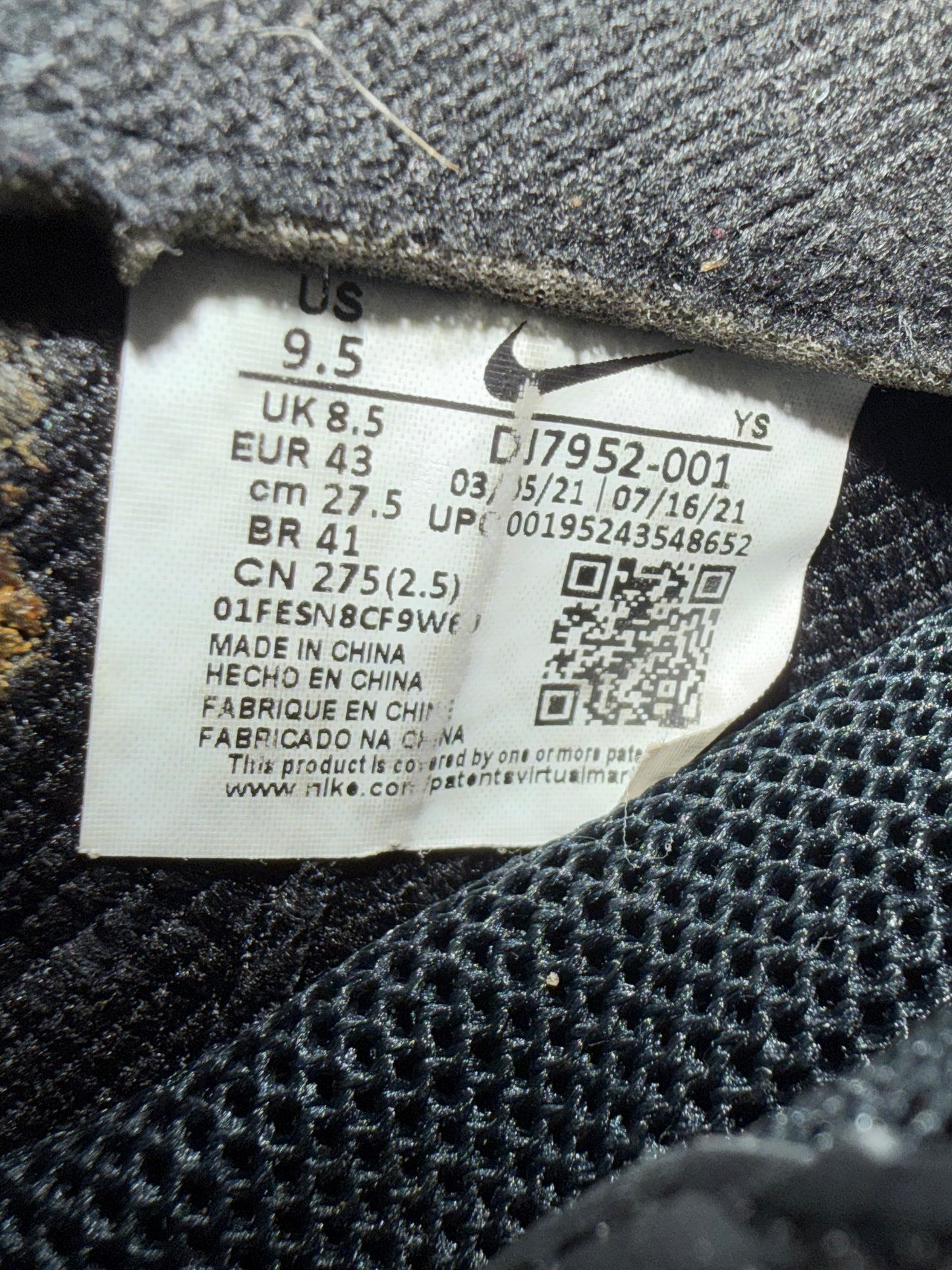 FW21 CDGH+ Nike Air Foamposite One Sneakers