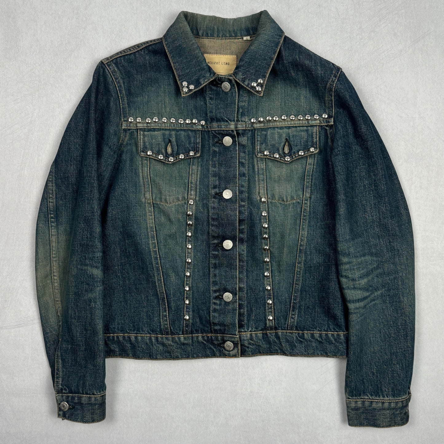 Early 2000s Studded Denim Trucker Jacket