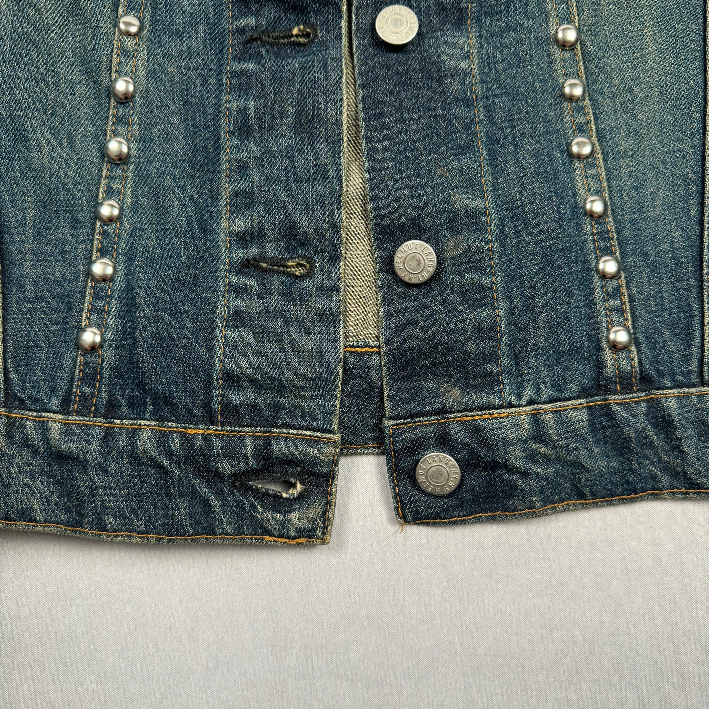 Early 2000s Studded Denim Trucker Jacket