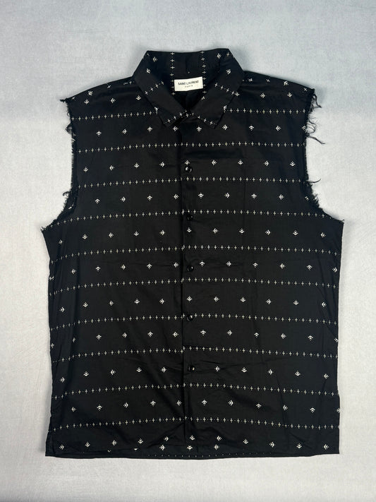 SS19 Sleeveless Button-Up Shirt