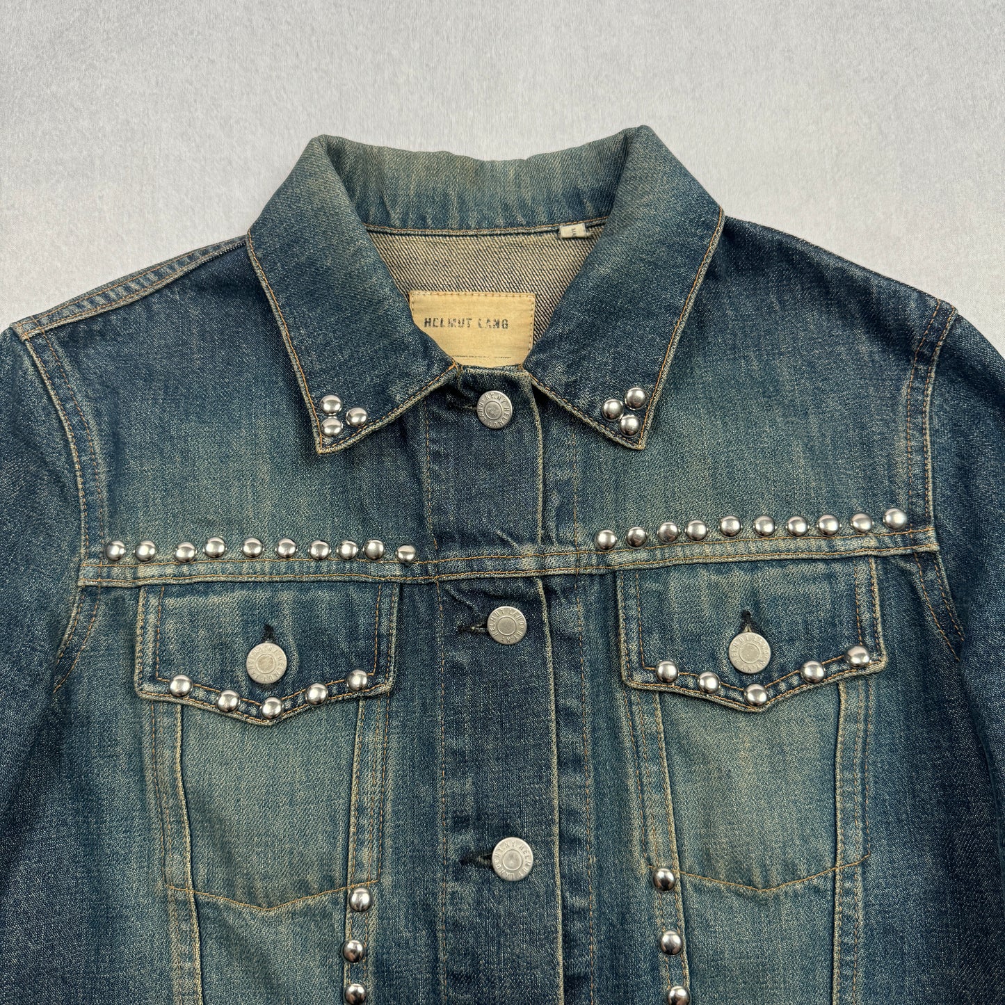 Early 2000s Studded Denim Trucker Jacket
