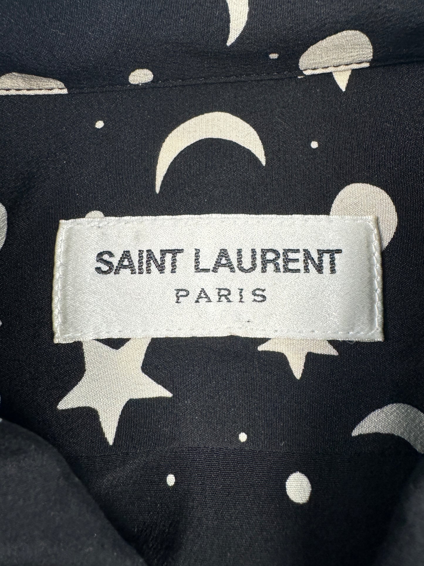 FW16 Star Moon Silk Button-Up Shirt