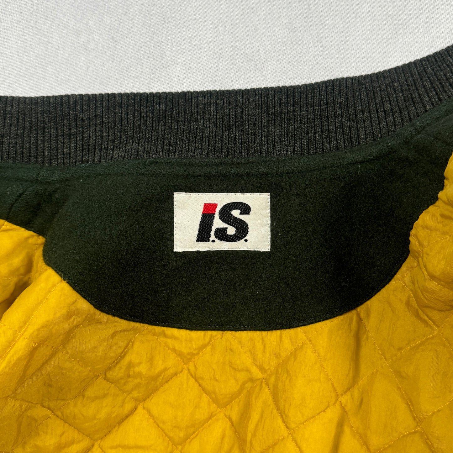 1984 I.S. Team Flag Wool Letterman Jacket (Green)