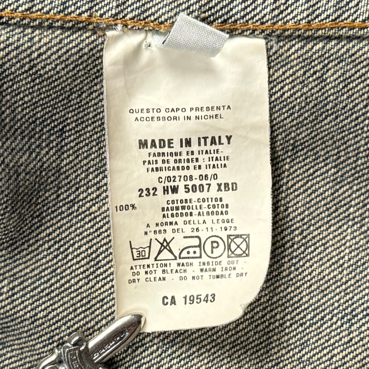 Early 2000s Studded Denim Trucker Jacket