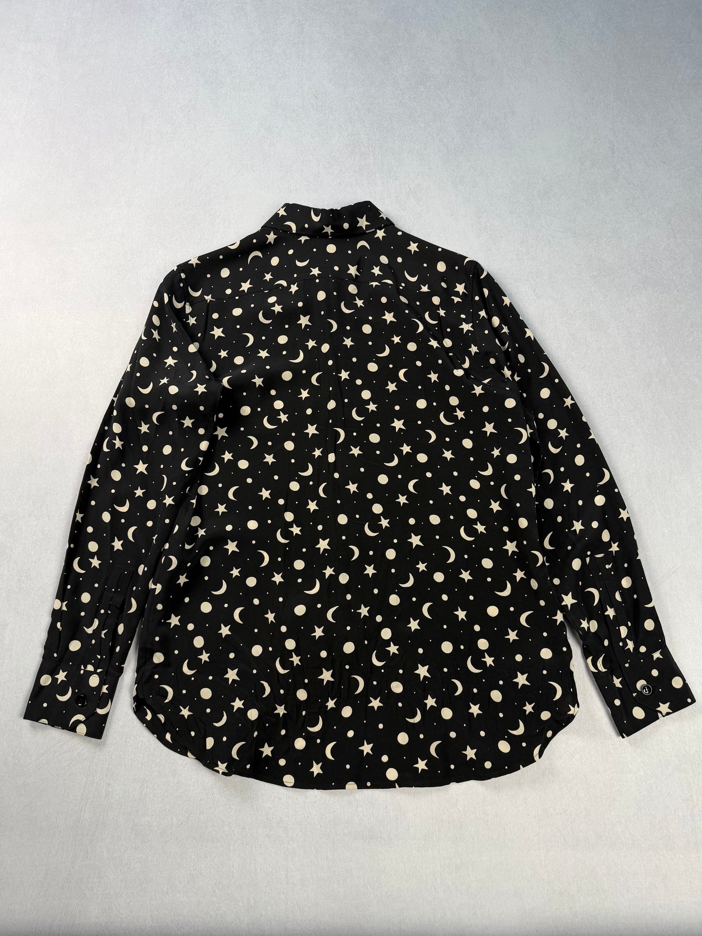 FW16 Star Moon Silk Button-Up Shirt