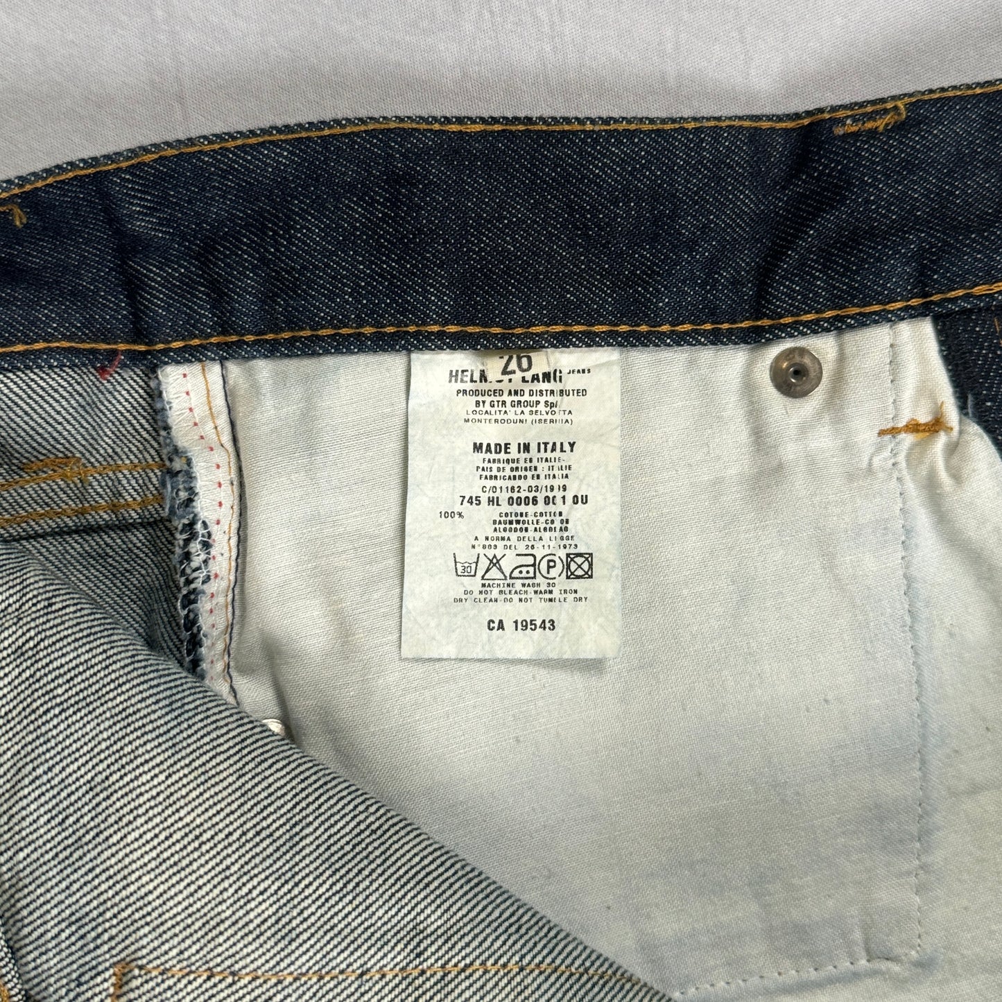 FW99 Raw Indigo Denim