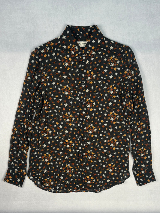 Sample Sheer Star Button-Up Shirt