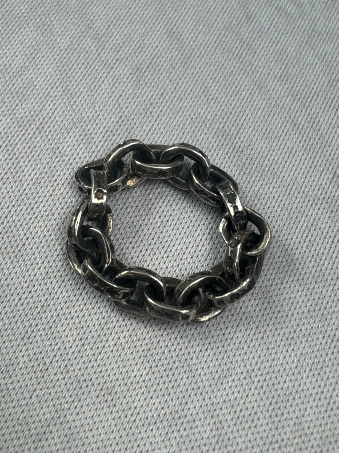 Silver E-Link Ring